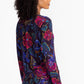 The Janie Favorite Long Sleeve V-Neck Swing Tee by Johnny Was in Aphaia