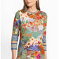 The Janie Favorite 3/4 Sleeve Crew Neck Tee in Asteria