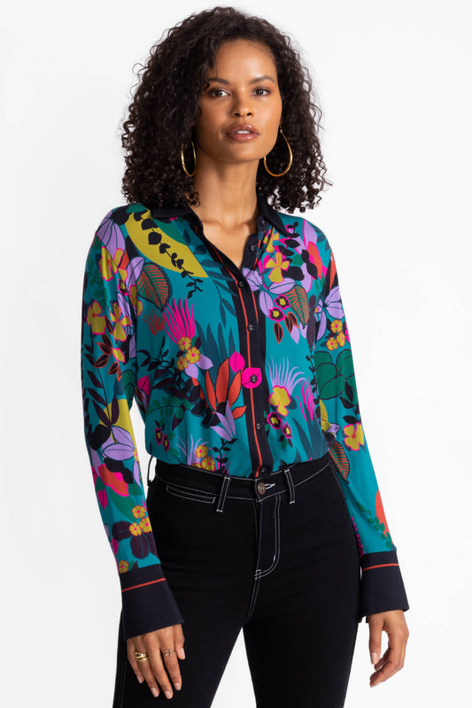 The Janie Favorite Button Front Shirt by Johnny Was in House of Flores