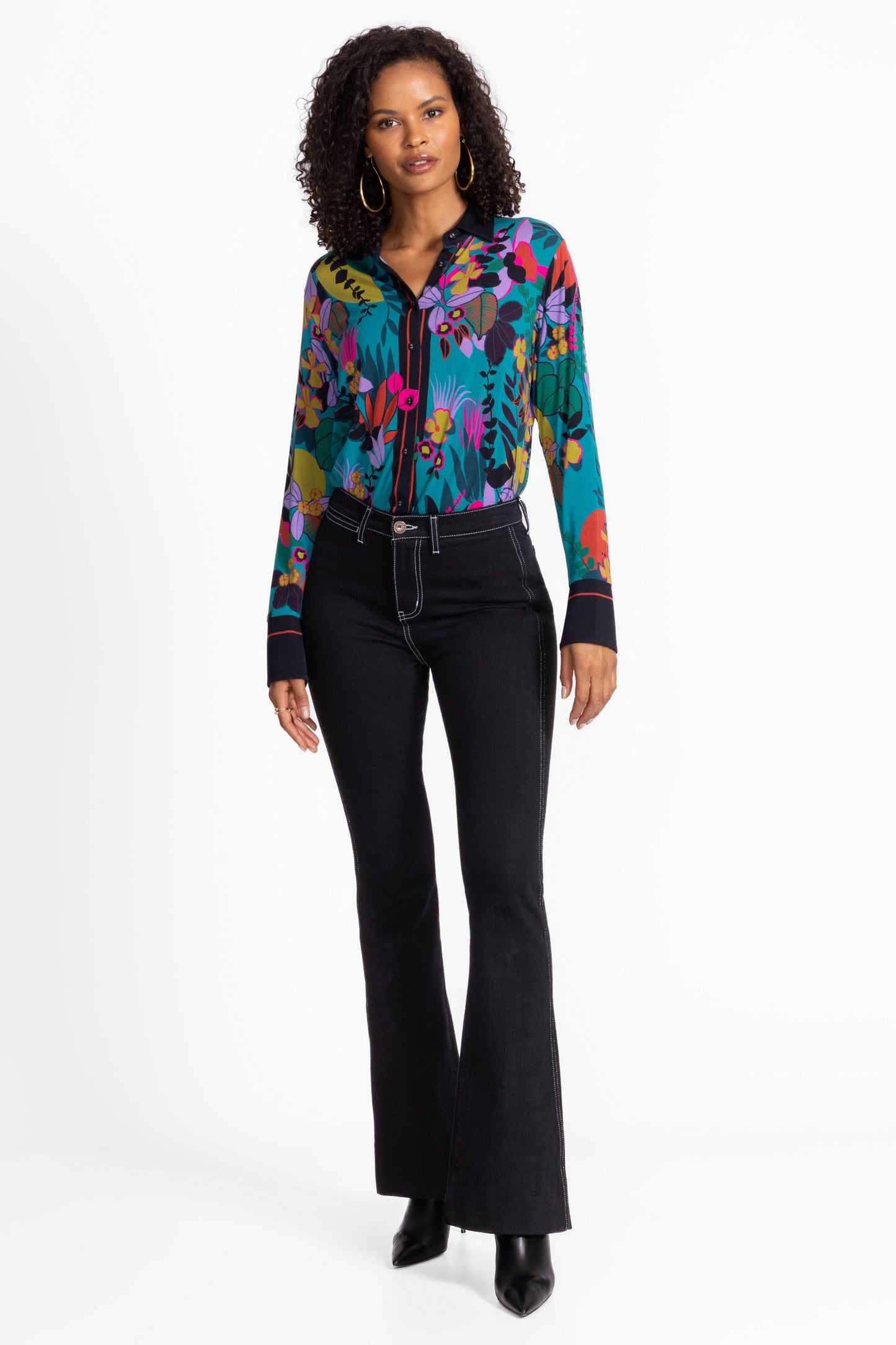 The Janie Favorite Button Front Shirt by Johnny Was in House of Flores