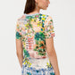 The Janie Favorite Short Sleeve Crew Neck Tee by Johnny Was in Olympe Scarf