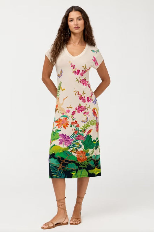 The Janie Favorite Relaxed Knit Dress by Johnny Was in Thoria