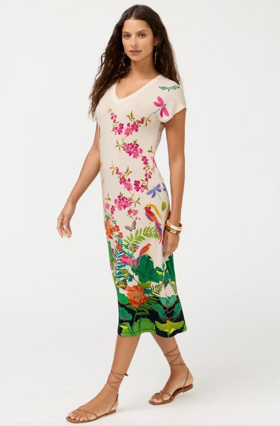 The Janie Favorite Relaxed Knit Dress by Johnny Was in Thoria