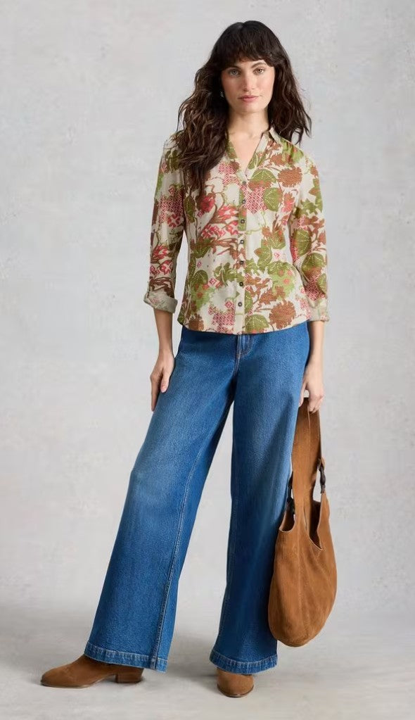 Annie Jersey Shirt by White Stuff in Green