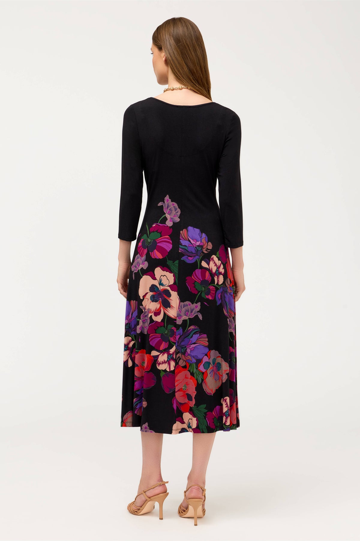 The Janie Favorite 3/4 Sleeve Scoop Neck Dress by Johnny Was in Tajunga