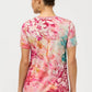 The Janie Favorite Short Sleeve V-Neck Tee by Johnny Was in Thousand Petals