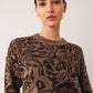 Jacquard Sweater by Indi & Cold in Tobacco