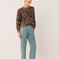Jacquard Sweater by Indi & Cold in Tobacco