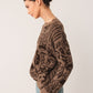 Jacquard Sweater by Indi & Cold in Tobacco