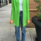 Cashmere Cardigan by InCashmere in Moss Green