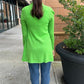 Cashmere Cardigan by InCashmere in Moss Green