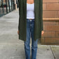 Cashmere Cardigan by InCashmere in Heather Pine