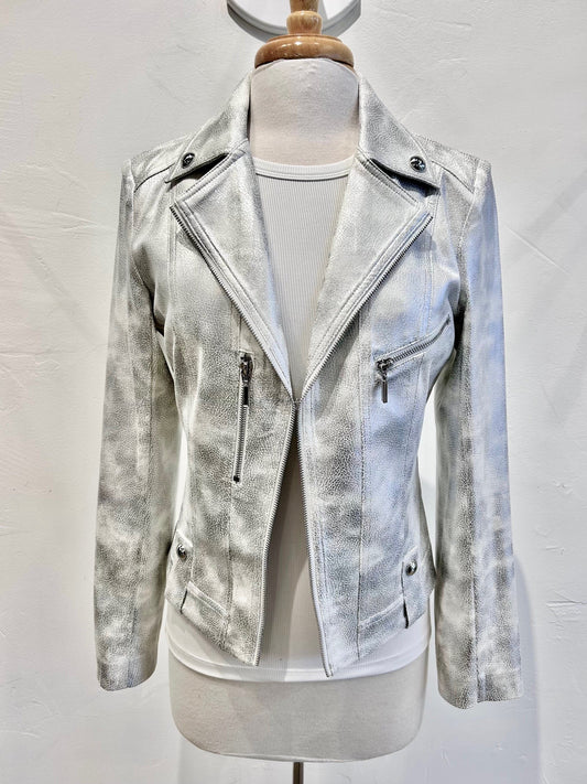 Motto Jacket by Insight in Coconut Silver