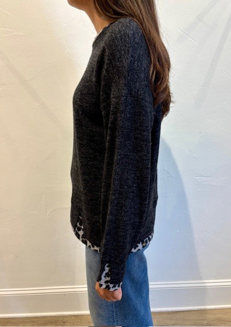 Crew Neck Long Sleeve Top by Nally & Millie