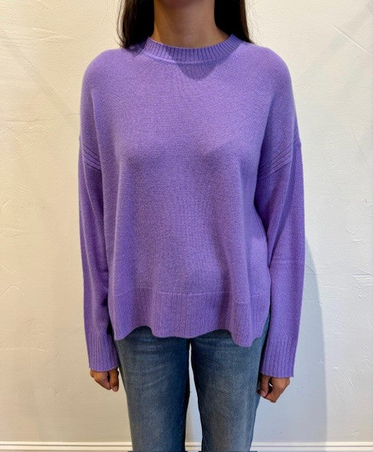 Gramercy Boxy Crew Sweater by Alashan in Veronica