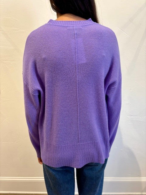 Gramercy Boxy Crew Sweater by Alashan in Veronica