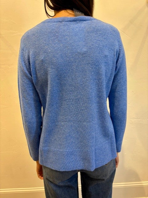 Easy Crew Neck Sweater by Alashan in Dockside