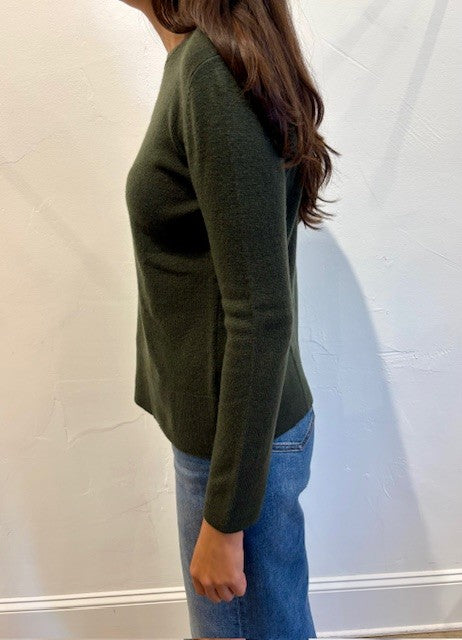 Easy Crew Neck Sweater by Alashan in Aspen