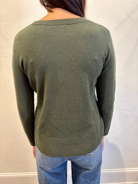 Easy Crew Neck Sweater by Alashan in Aspen