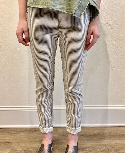 Stripe Pant by Flora Ashley in Olive