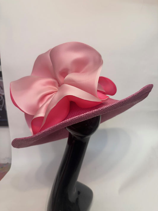 Nadine Hat by Christine A Moore Millinery in Pink