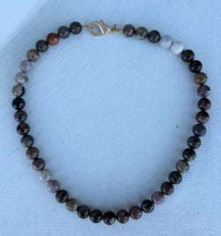 10mm Gemstone Necklace by Virtue Jewelry Design