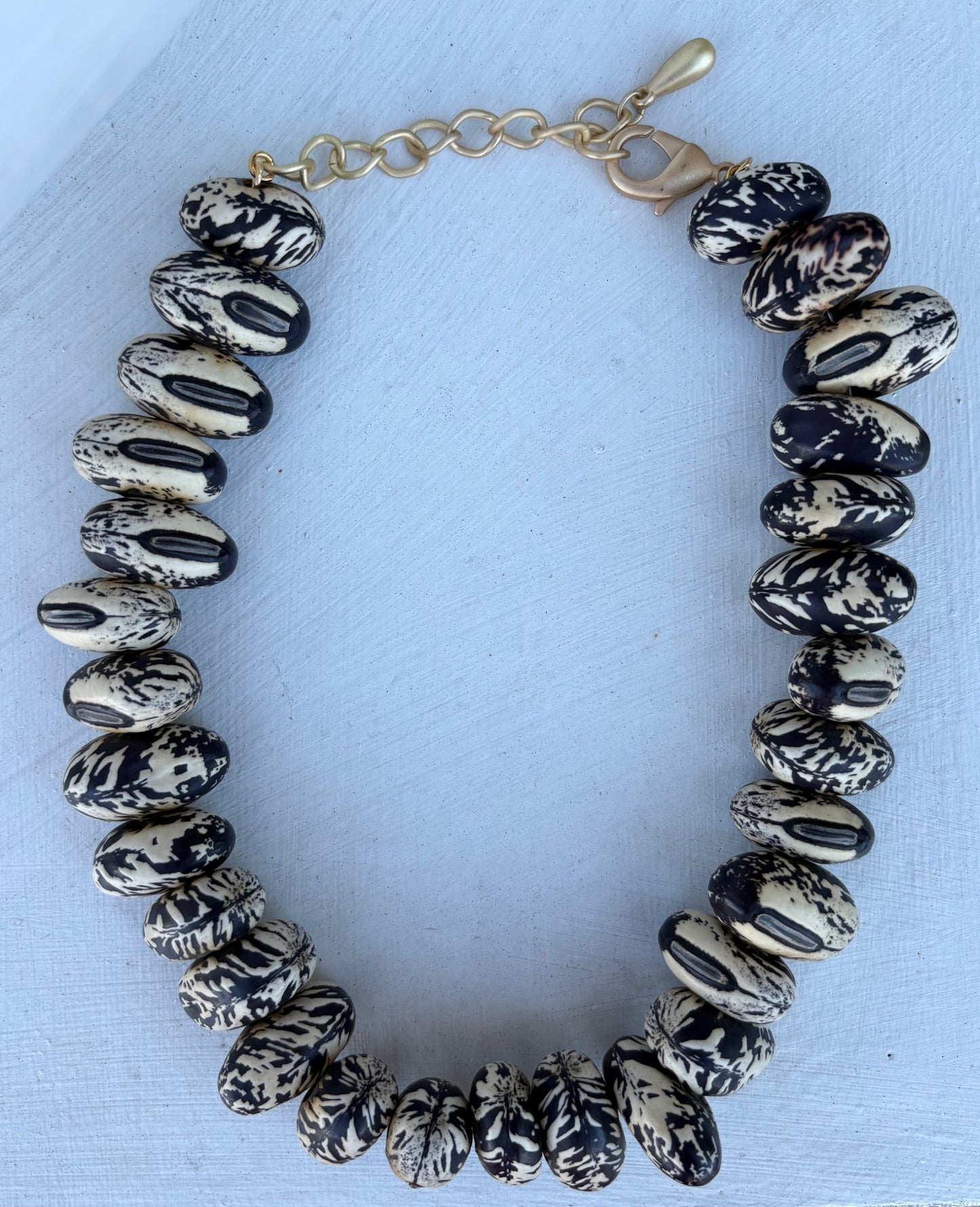 The Amara LUXE Jumbo Seed Necklace (Custom) by Virtue Jewelry Design