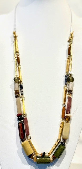 Zaniah Necklace by Anne-Marie Chagnon in Mocha Mousse