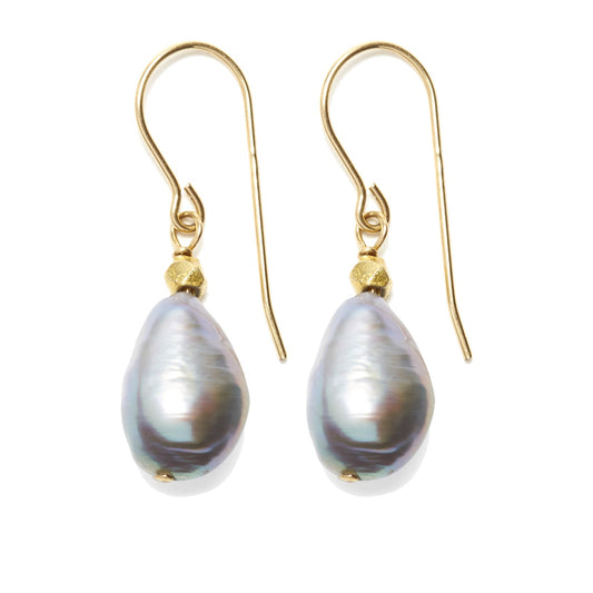 Sofie Earrings by IN2DESIGN in Gold / Grey