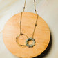 Gem Gradient Link Necklace by Santore Jewelry in Moss Agate