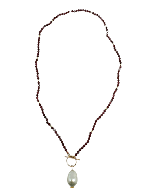 Carol Necklace by IN2DESIGN in Garnet
