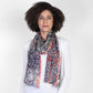 Fable Wrap by Vismaya Scarves in Navy Orange