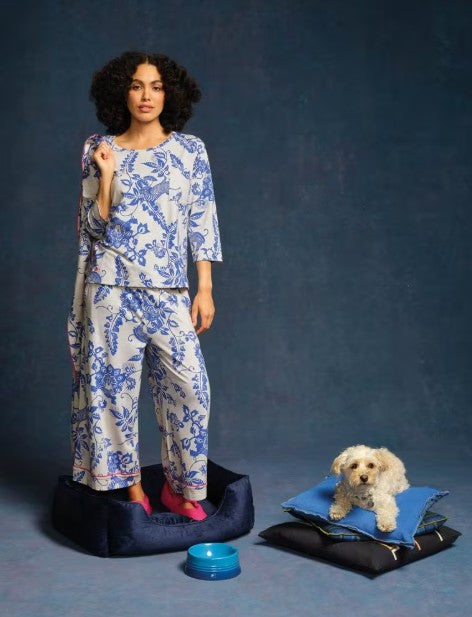 Trina Cropped Jersey PJ Bottom by White Stuff in Natural