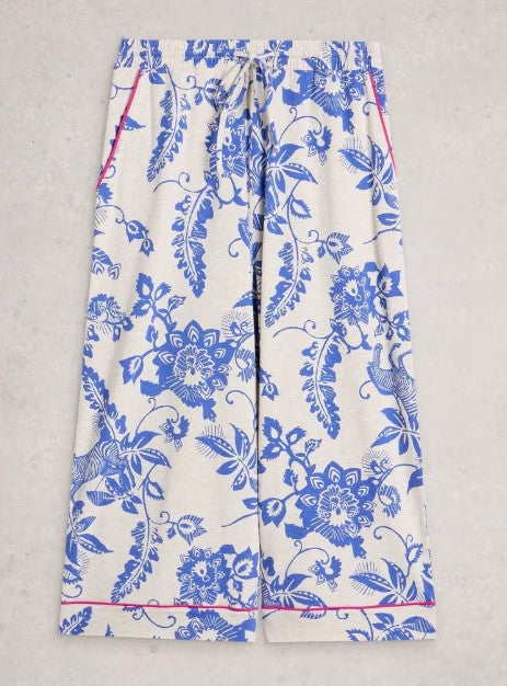 Trina Cropped Jersey PJ Bottom by White Stuff in Natural