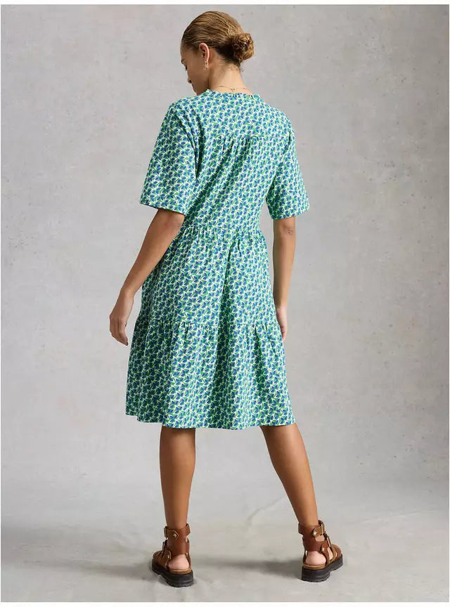 Sophia Jersey Shirt Dress by White Stuff in Green Multi