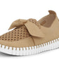 Tulip Bow Loafer Shoe by Ilse Jacobsen in Latte