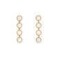 Amy Round Bezel Drop Earrings by Brackish