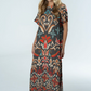 Diana Maxi Dress by Briton Court in Spiced Ikat