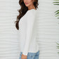 Ultra Soft Viscose Long Sleeve Top by Milio Milano in White