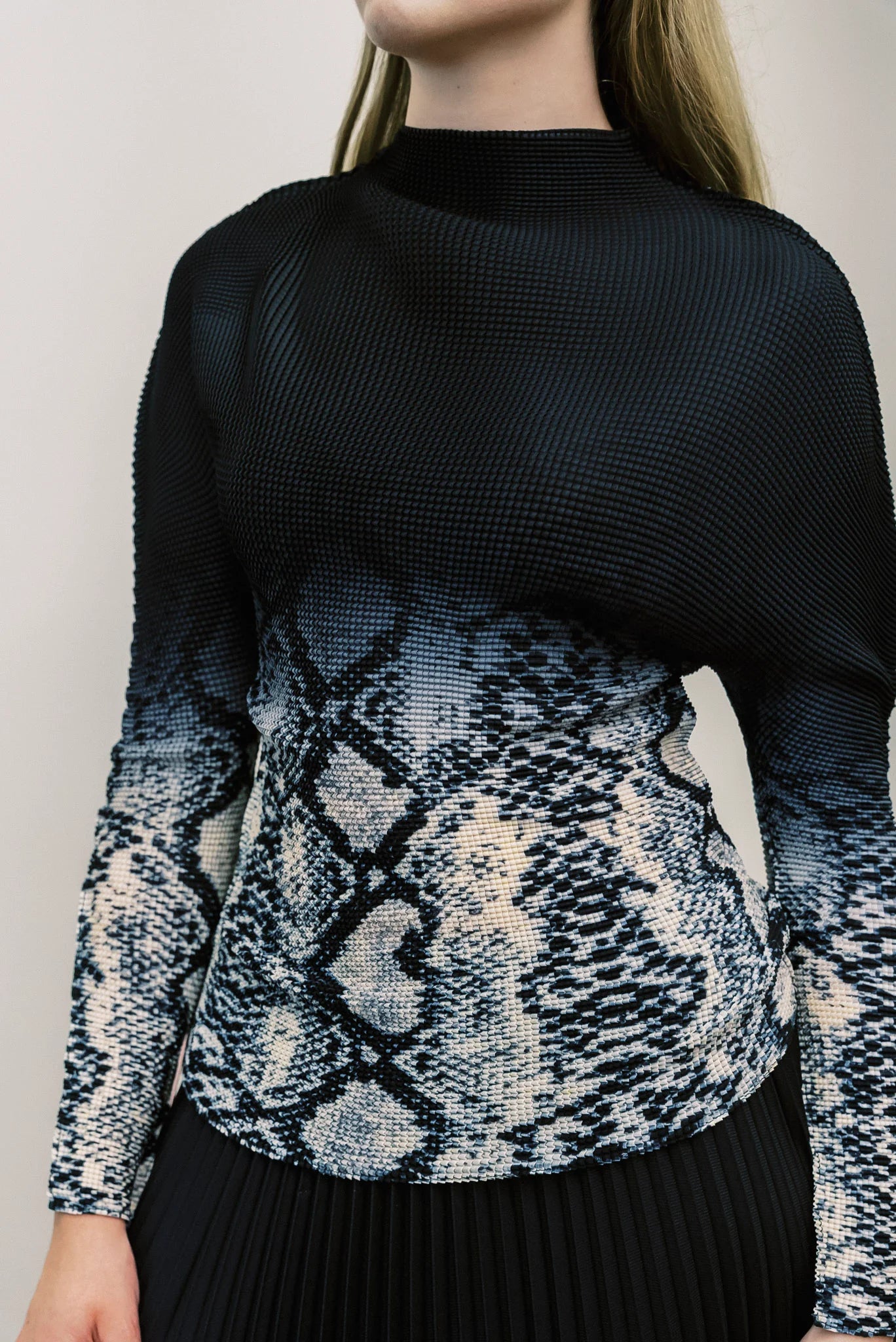 Akira Snakeskin Top by Wild Cosmos in Ink Mix