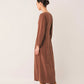 Crepe Cotton Dress by Indi & Cold in Tabacco