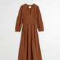 Crepe Cotton Dress by Indi & Cold in Tabacco