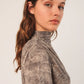 Netting Print Top by Indi & Cold in Carbon