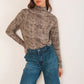 Netting Print Top by Indi & Cold in Carbon