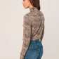 Netting Print Top by Indi & Cold in Carbon