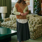 Alpaca Maxi Diamond Intarsia Sweater by Indi & Cold in Camel