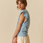 Organic Cotton T-Shirt by Indi & Cold in Azul Vintage