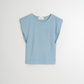 Organic Cotton T-Shirt by Indi & Cold in Azul Vintage