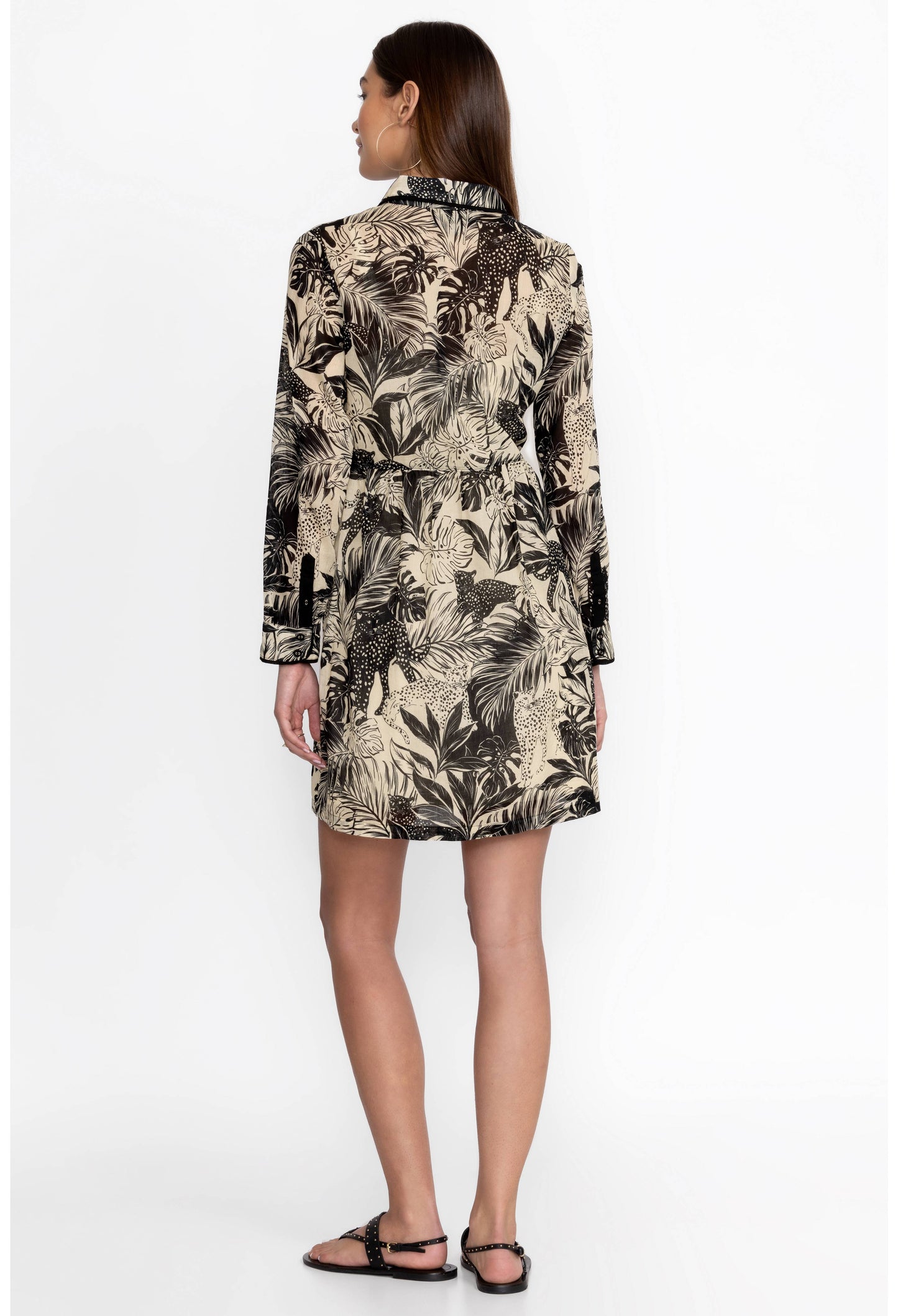 Piping Shirt Dress by Johnny Was in Paolina