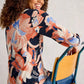 Annie Printed Sparkle Top by White Stuff in Navy Print